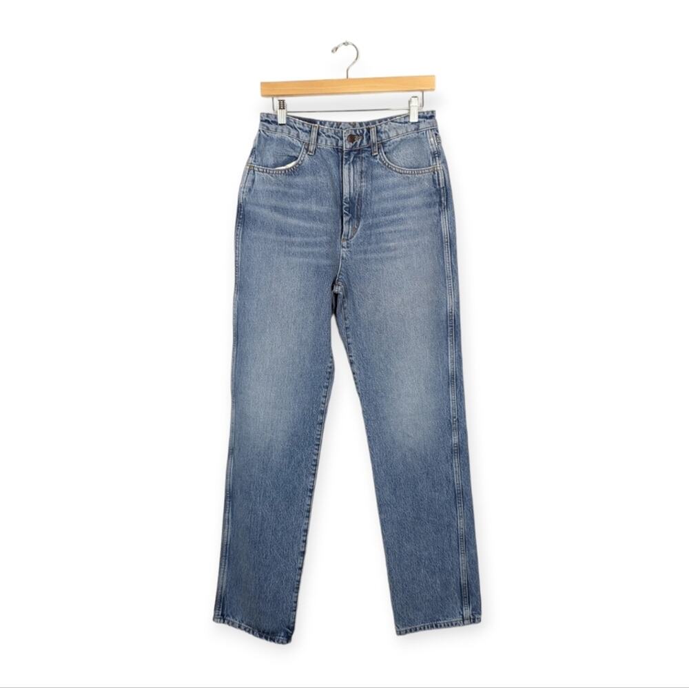 RE/DONE Blue Sea Denim 70's Cigarette High Rise Ankle Jeans Size 28